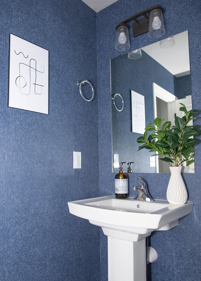 Stock photo- main floor powder room