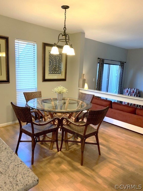 Dining Room with hardwood floors