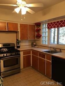 Kitchen with plenty of cabinets for dishes and sto