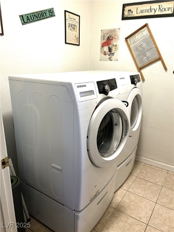 Laundry area with independent washer and dryer and