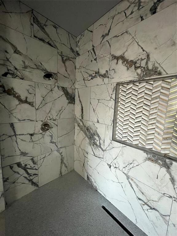 Luxurious master shower.