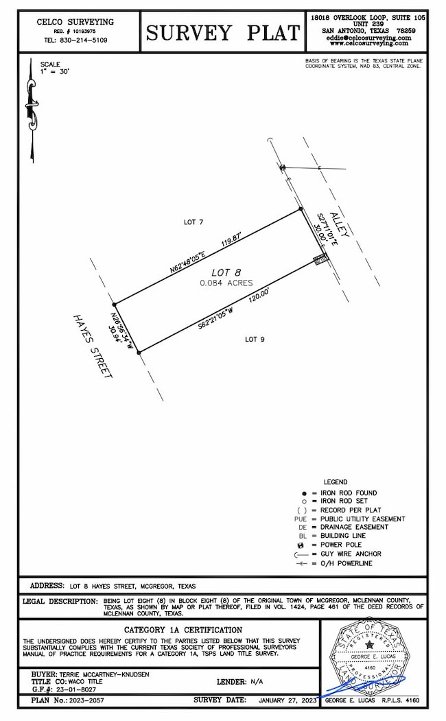 Survey map / technical document