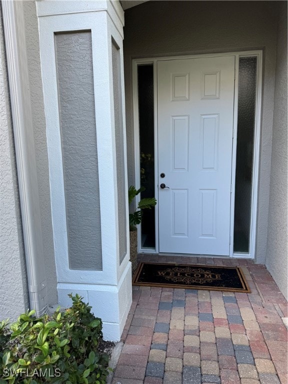 View of exterior entry