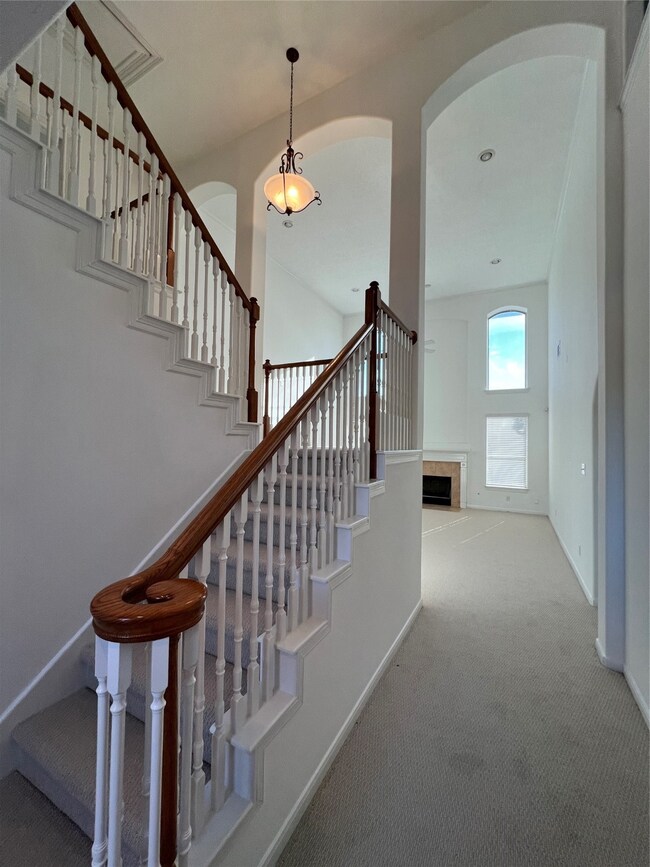 An Impressive Split stairway is at the end of the