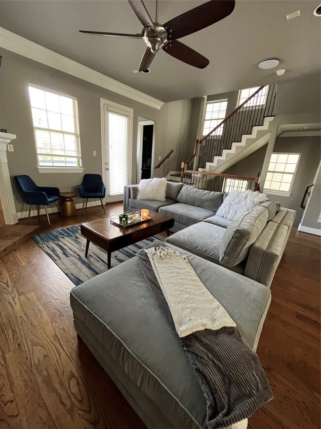 Living room staged