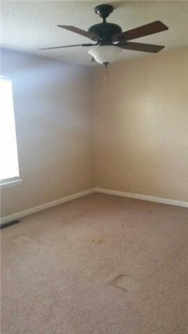 Master bedroom has a closet, a full bath and a linen closet. The natural lighting is wonderful!