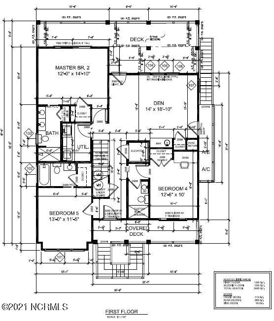 First Floor Plan- 432 E Third