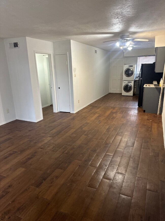 Living Room w Kitchen and Bedroom access view