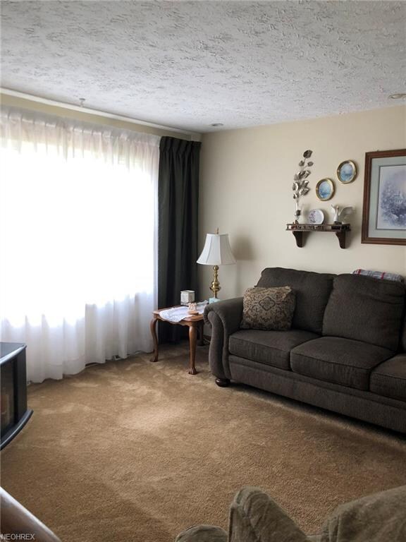 Open living room with new picture window