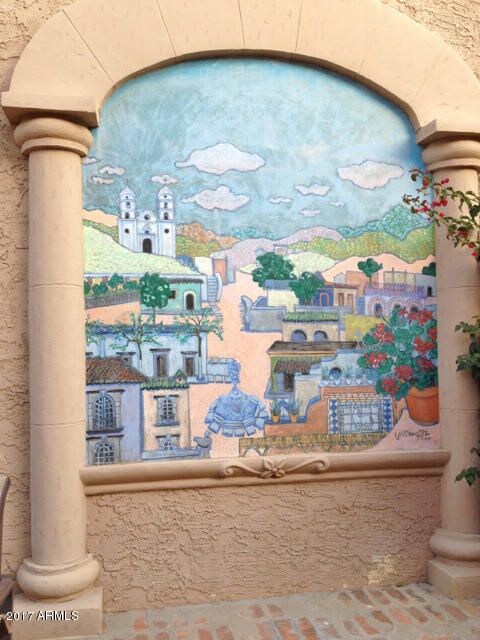 Mural on Patio Wall across from LvRm