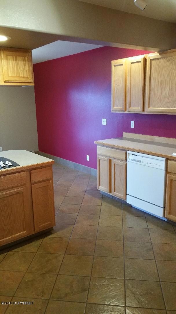 Open kitchen and dining area