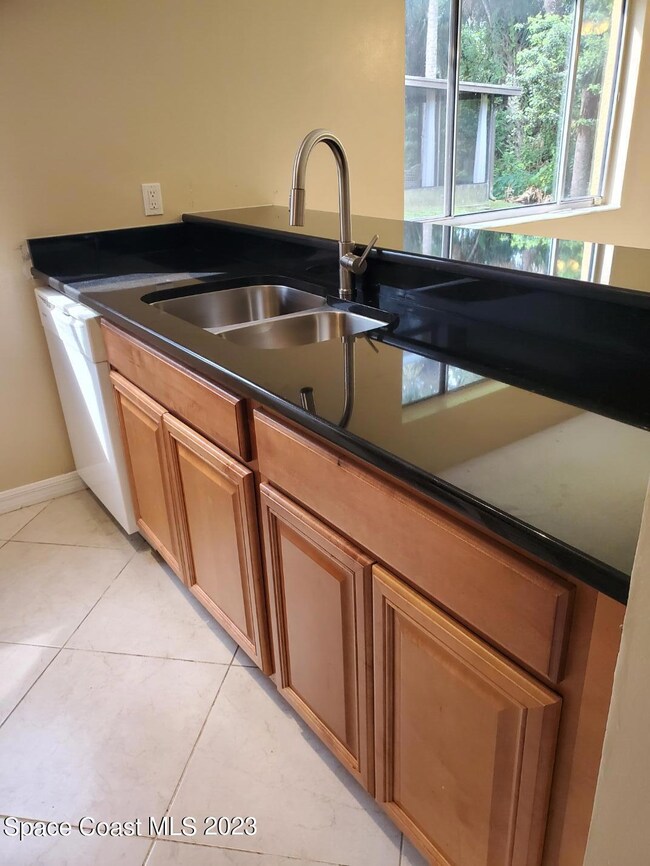 Kitchen with granite counter