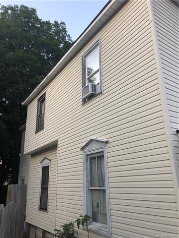 Left side of house