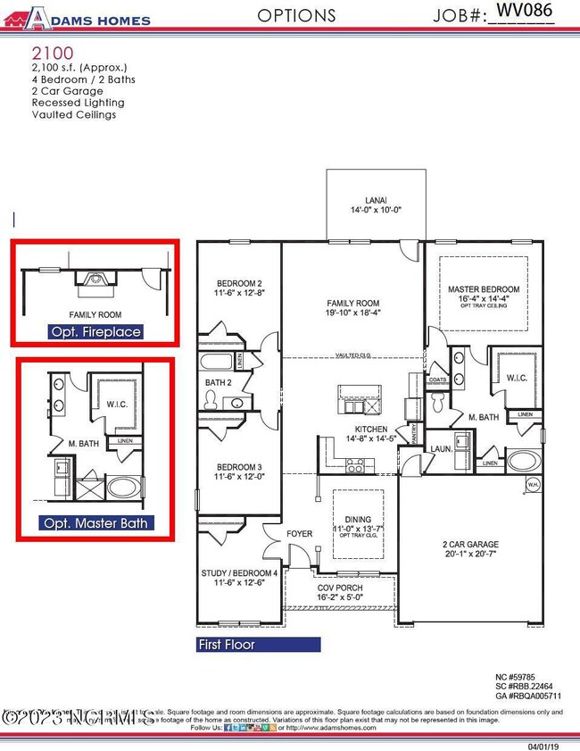 86 Waverly Floor Plan Image