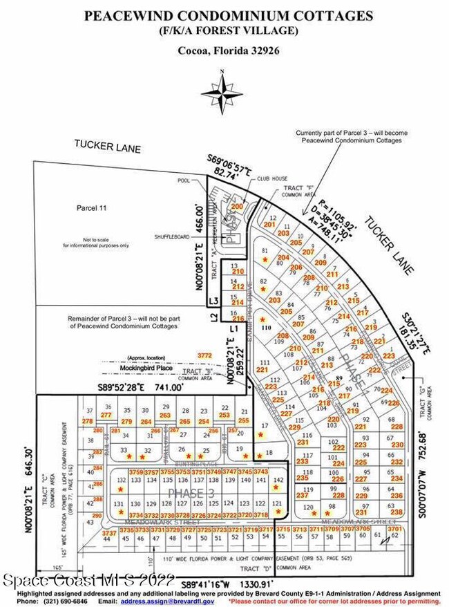 Peacewind Cottages Site Plan