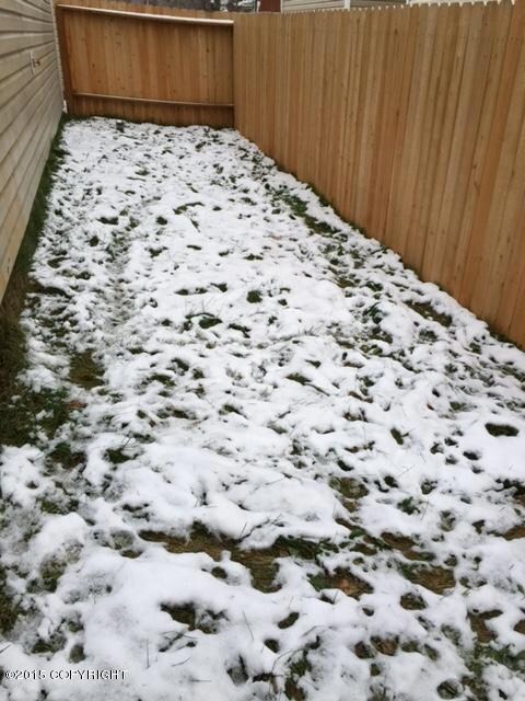 Fenced yard