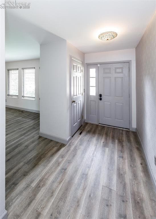 Entry with Luxury Vinyl Plank Flooring and Entry Closet