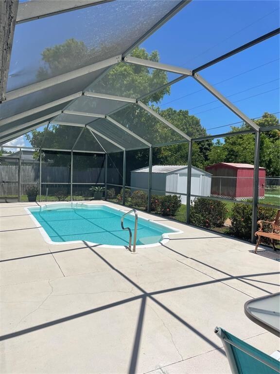 Spacious pool deck area for lots of gatherings and