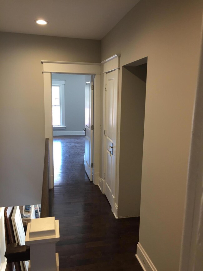 Upstairs hall bath and laundry