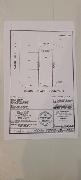 SURVEY - LOT 84