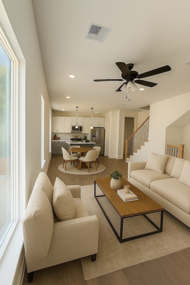 Perfect for entertaining or relaxing, this open layout creates a warm and welcoming atmosphere throughout. Virtually staged