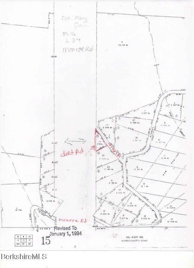 Map shows lots
