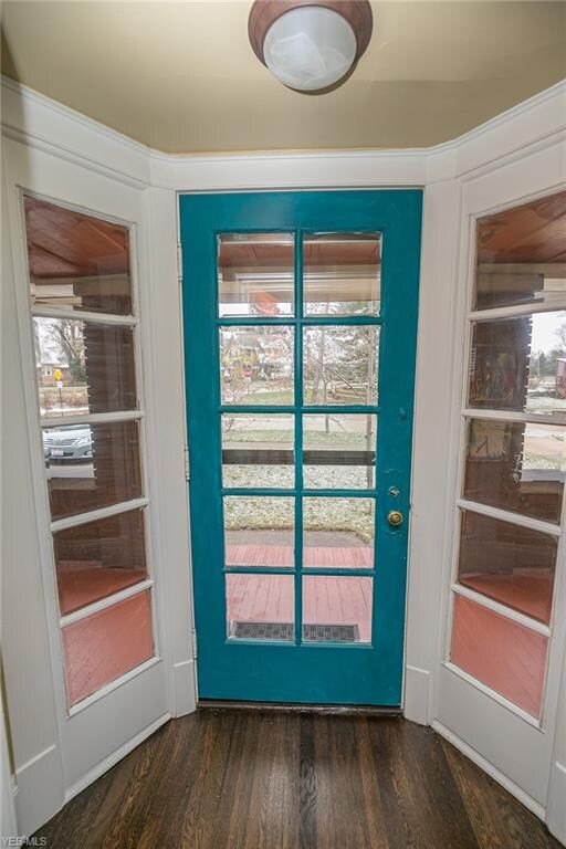 The vestibule welcomes you in to the home.