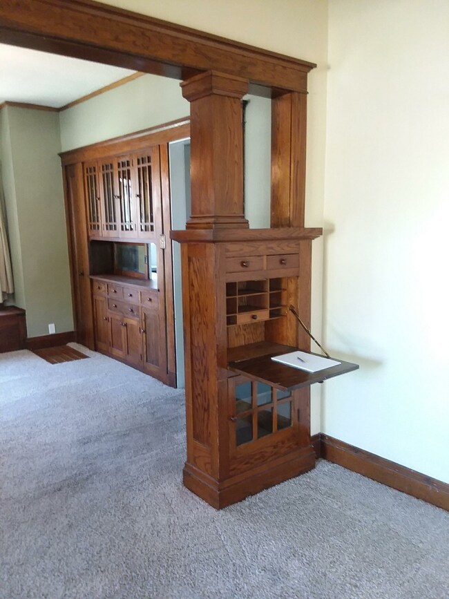 Built in Secretary in the Living Room Pillar