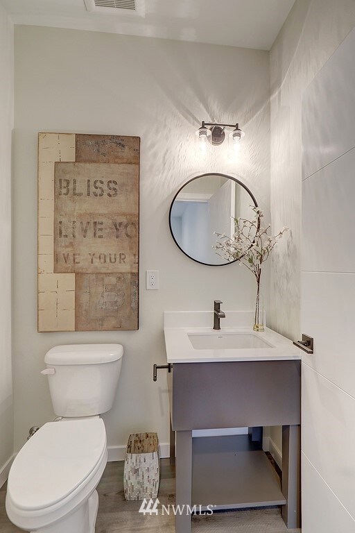 This is the half Bathroom on the lower level. 