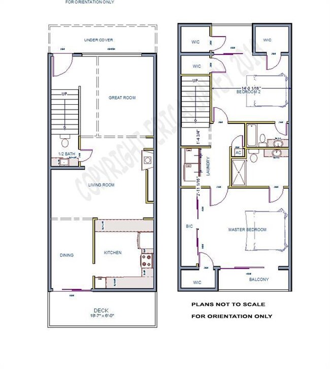 Floor plan of the unit . Note all the walk in clos