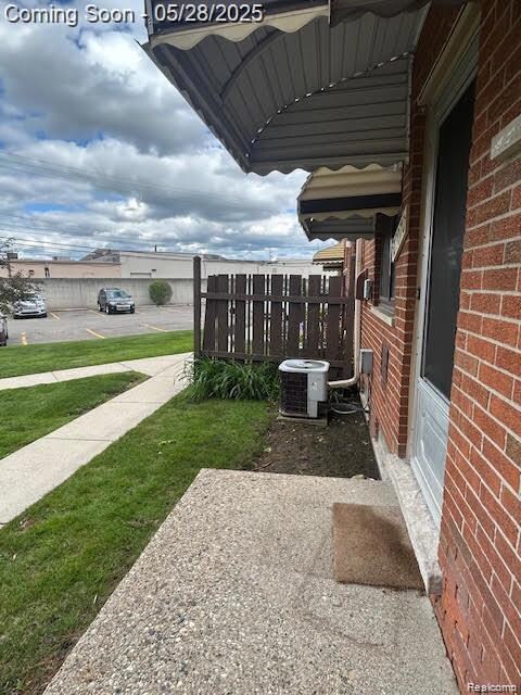 covered back entrance