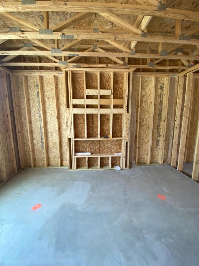 Cozy up to the electric fireplace this winter.