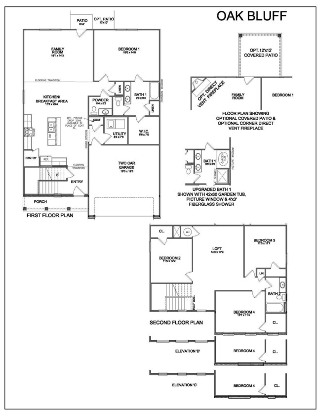 Oak Bluff Floorplan