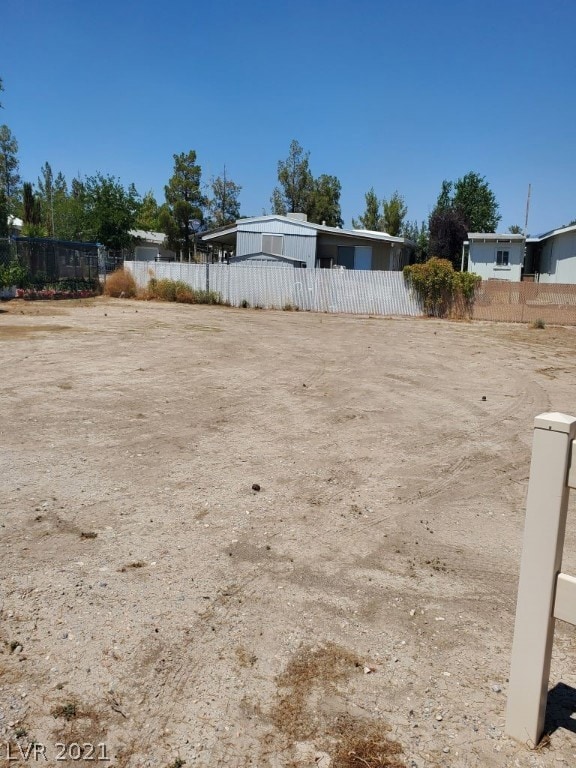 Facing NW across property