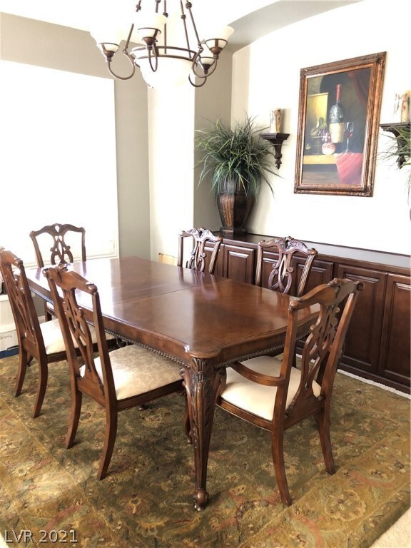 DINING ROOM WITH BUILTIN BASE CABINET
