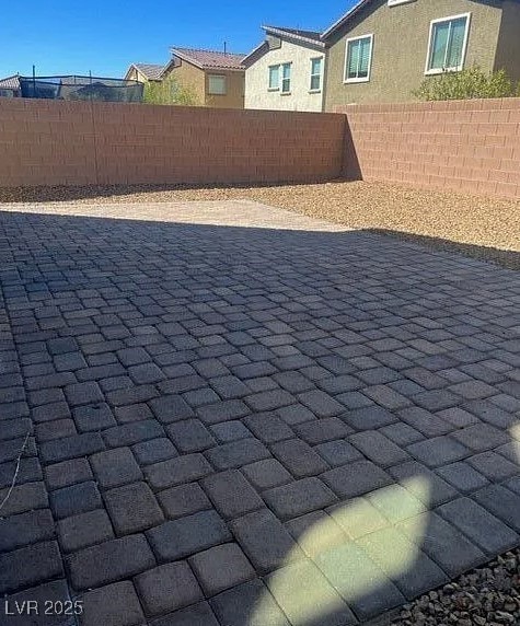View of patio / terrace with a fenced backyard