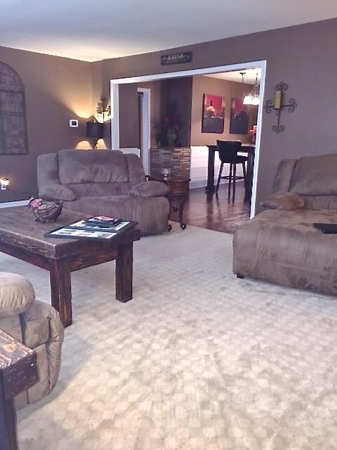 View from Living Room to Dining Room