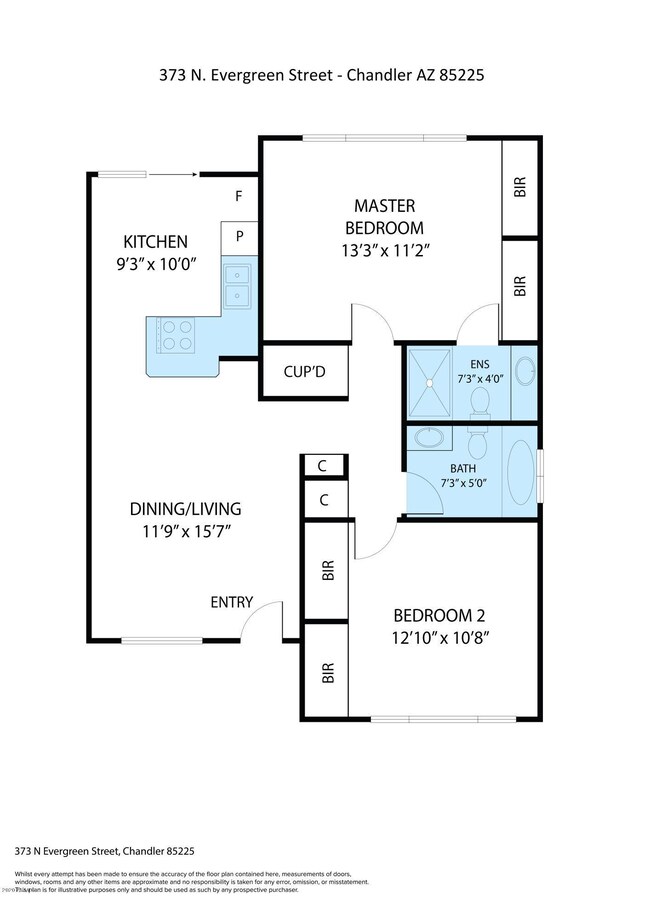 373 N Evergreen Floorplan
