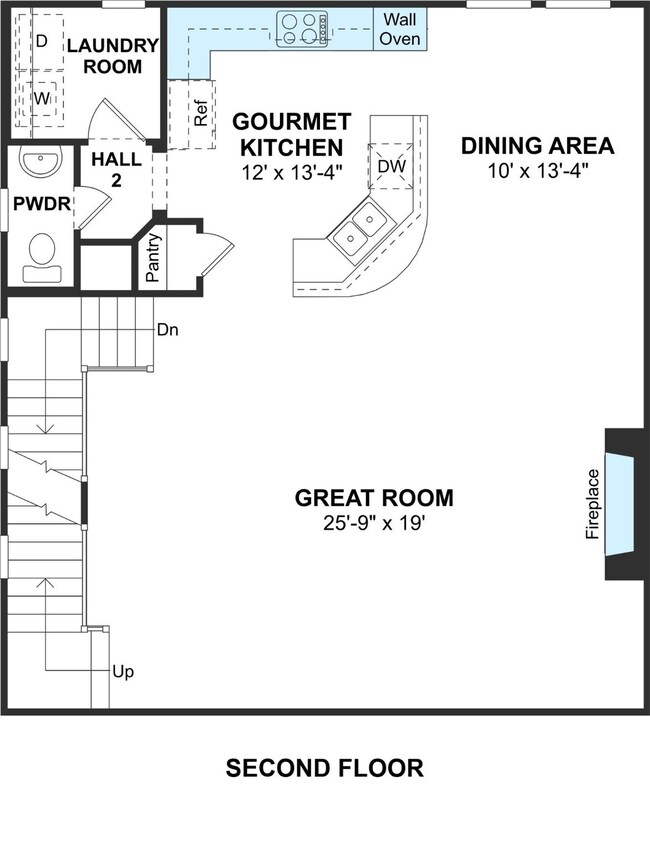 The Rome II floor plan by K. Hovnanian Homes. 2nd