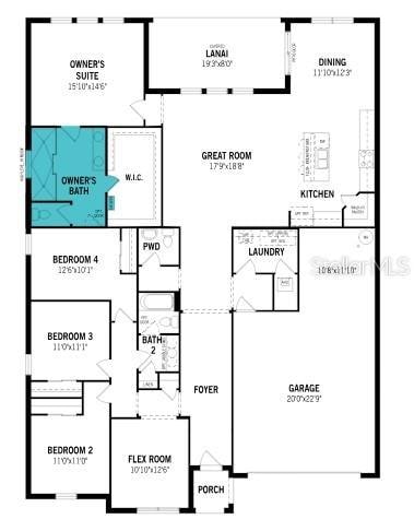Waterbrooke Lot 1062 Floorplan