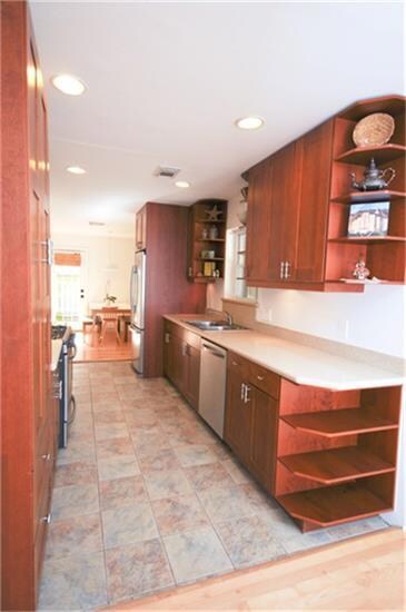 Completely remodeled kitchen cabinetry