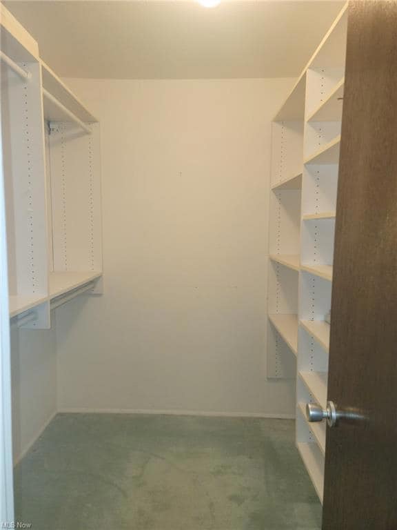 Master bedroom walk in closet