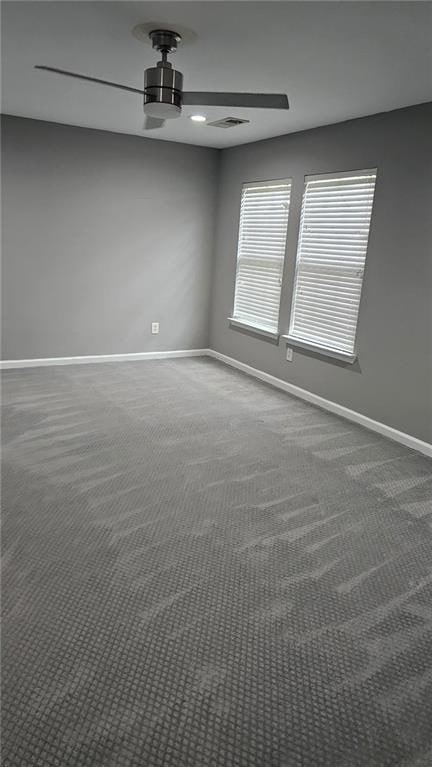 Room featuring recessed lighting and carpet