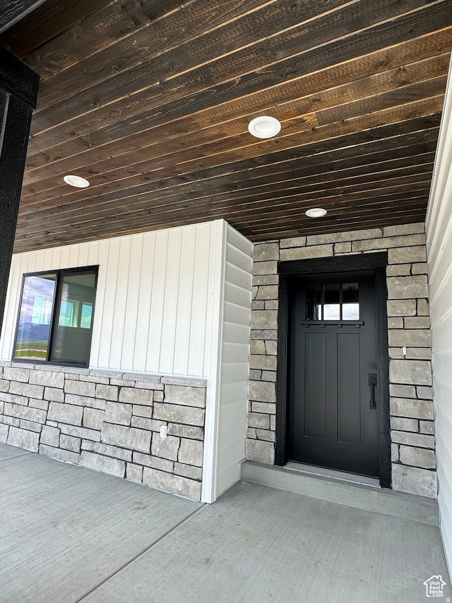 View of exterior entry