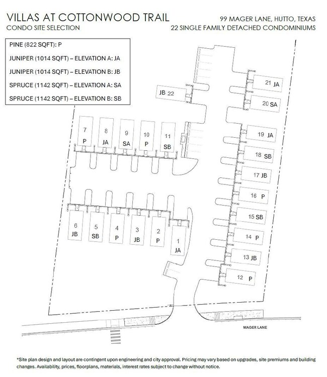 Map of parcels