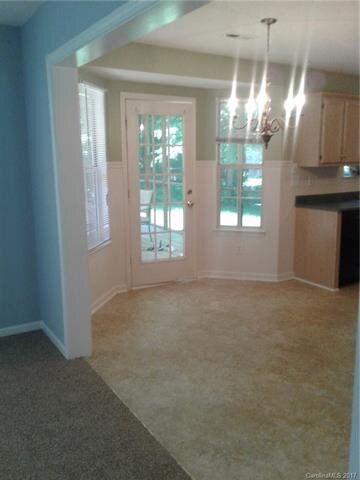 Breakfast area and french door to back patio