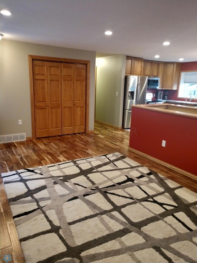 Living Room with Engineered Hardwood