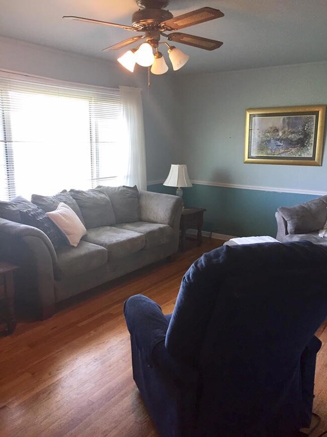 Formal LR with original hardwood floors 