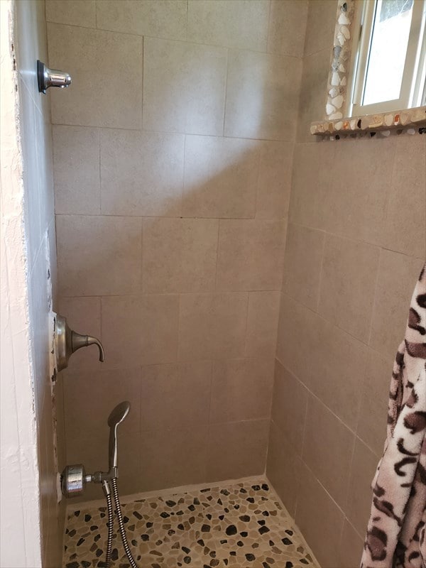 Tile shower