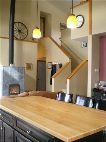 Open kitchen living and dining area